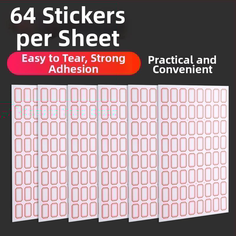 Ručna pisana papirnata etiketa, samoljepljiva, 64 etiketa po stranici, model TM191113C802, Ovlaštene privatne marke: Da