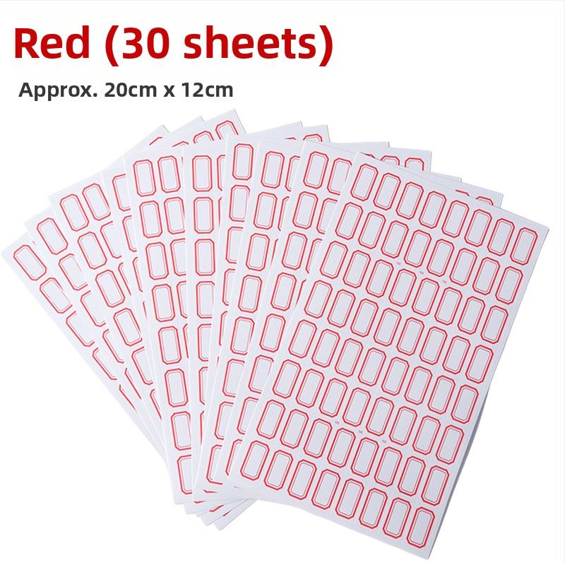 Ručna pisana papirnata etiketa, samoljepljiva, 64 etiketa po stranici, model TM191113C802, Ovlaštene privatne marke: Da