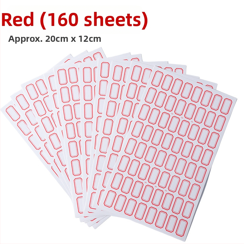 Ručna pisana papirnata etiketa, samoljepljiva, 64 etiketa po stranici, model TM191113C802, Ovlaštene privatne marke: Da