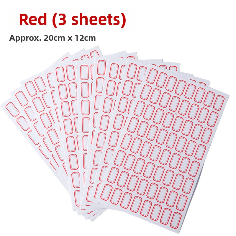 Ručna pisana papirnata etiketa, samoljepljiva, 64 etiketa po stranici, model TM191113C802, Ovlaštene privatne marke: Da