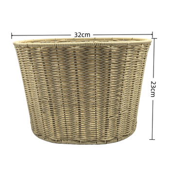 Mesterséges rattan fonott kosár első- és hátsó kerékpárkosárhoz/elektromos járműhöz, univerzális tárolókosár, egyszerű stílus, 30 darabos csomag