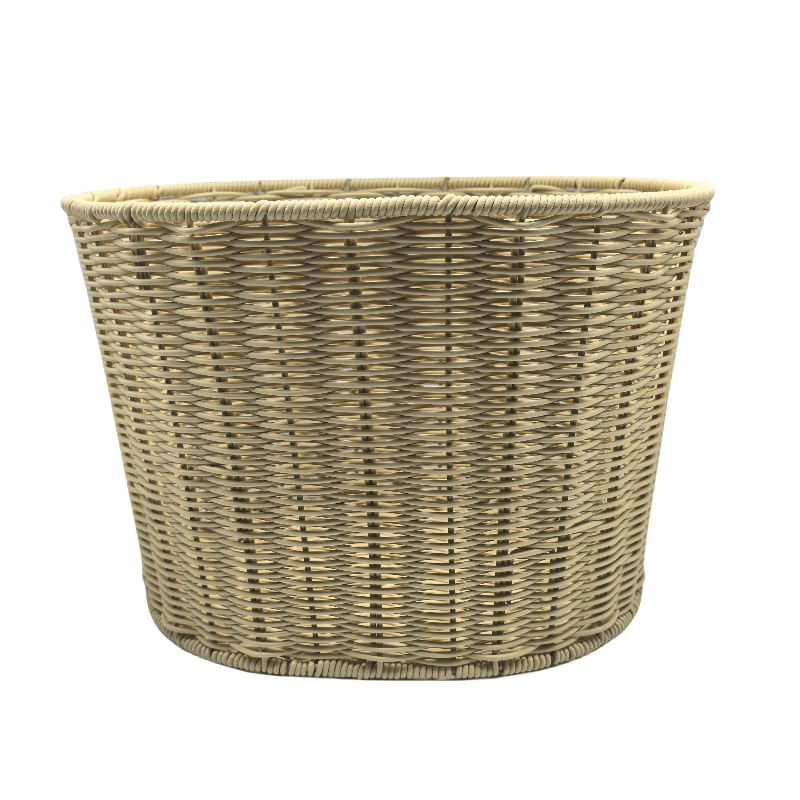 Mesterséges rattan fonott kosár első- és hátsó kerékpárkosárhoz/elektromos járműhöz, univerzális tárolókosár, egyszerű stílus, 30 darabos csomag