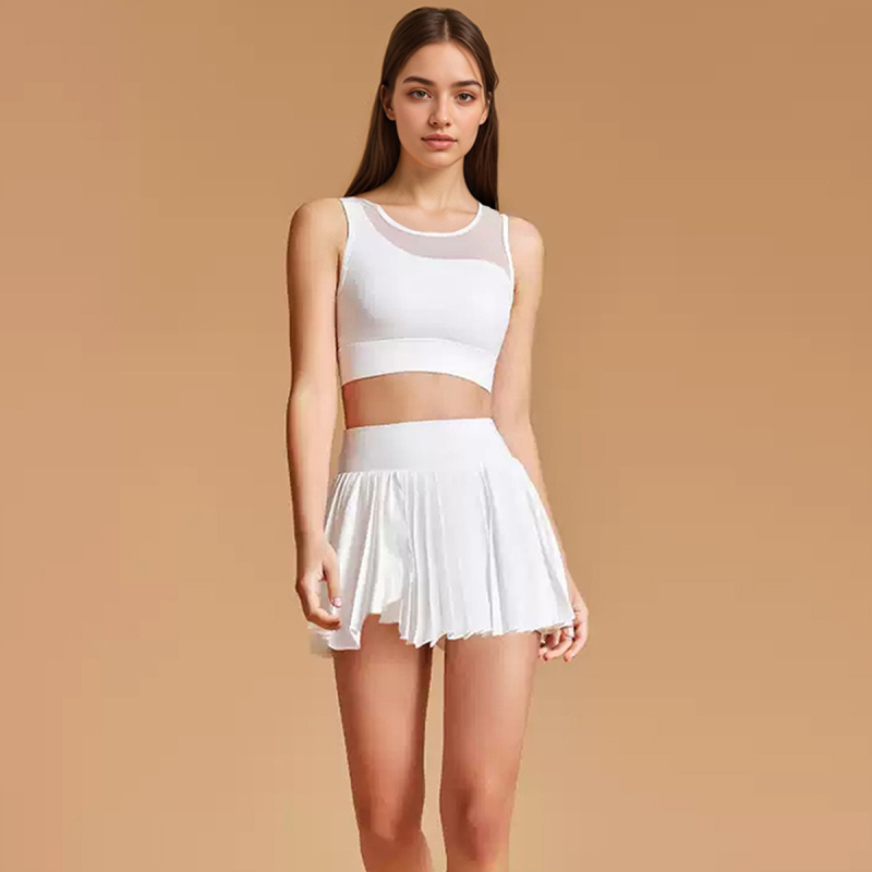  Sutien sport pentru yoga cu protecție la șocuri, spate decupat respirabil pentru alergare și antrenament; Material: Nylon 78% + Spandex 22%; Croială strânsă; Lungime la talie; Cu căptușire pentru sân.