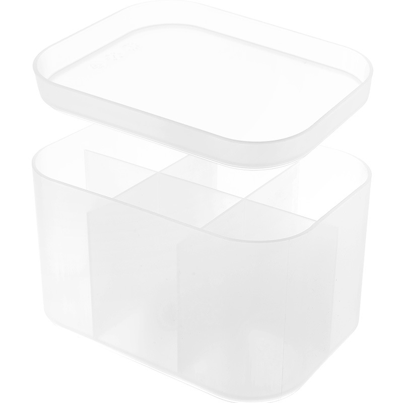 Desktop kutija za pohranu s pregradama, od PP plastike, 100% novi materijal, za kozmetiku, njegu kože i nakit, model 70422-70438