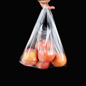 Prozirna, ojačana vrećica za dostavu s ručkom — pakiranje hrane/čaja — Famous Plastic