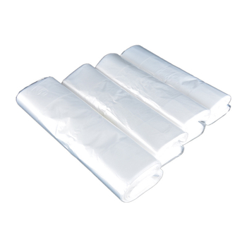 Prozirna, ojačana vrećica za dostavu s ručkom — pakiranje hrane/čaja — Famous Plastic