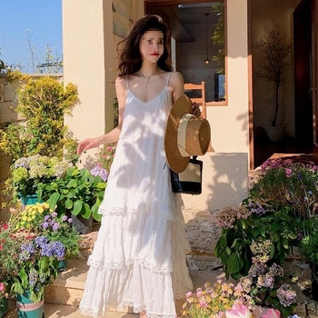 rochie fără mâneci cu decolteu în V, lungime midi, fustă tip cake, poliester