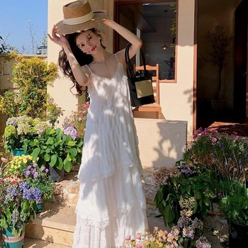 rochie fără mâneci cu decolteu în V, lungime midi, fustă tip cake, poliester