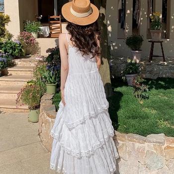 rochie fără mâneci cu decolteu în V, lungime midi, fustă tip cake, poliester