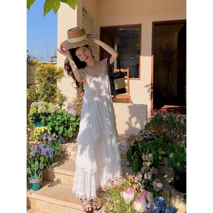 rochie fără mâneci cu decolteu în V, lungime midi, fustă tip cake, poliester