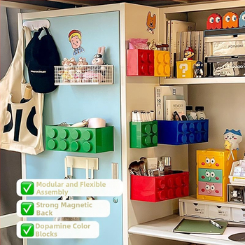 Zidna magnetska kutija za kozmetiku — plast, moderni minimalistički stil, 0,56 kg