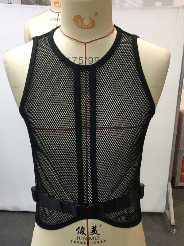 Férfi ujjatlan mesh sportfelső átlátszó dizájnnal, poliészter 95-99%, szabott fazon