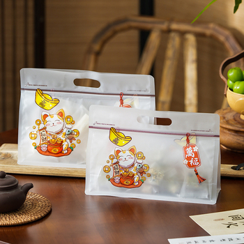 Mat Stand-Up vrećica s osmerokutnim zatvaranjem za pakiranje hrane, s novim materijalom, dvostruka debljina 20 silk, dnevna proizvodnja 600000, marka: Huas Plastic Packaging