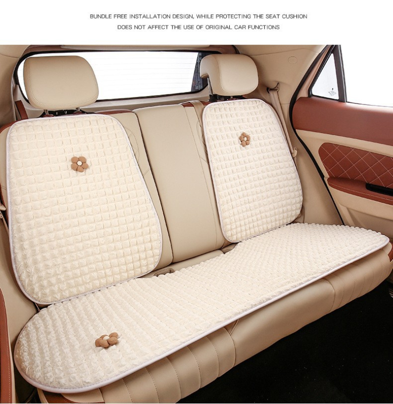 Μαξιλάρι καθίσματος αυτοκινήτου, κατάλληλο για όλες τις εποχές, απαλή επιφάνεια, γέμισμα από συνθετικές ίνες, κάλυμμα πίσω καθίσματος σε ένα κομμάτι