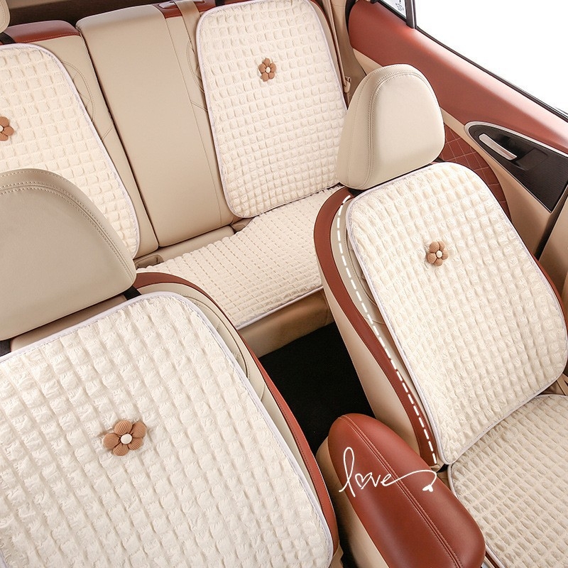 Μαξιλάρι καθίσματος αυτοκινήτου, κατάλληλο για όλες τις εποχές, απαλή επιφάνεια, γέμισμα από συνθετικές ίνες, κάλυμμα πίσω καθίσματος σε ένα κομμάτι