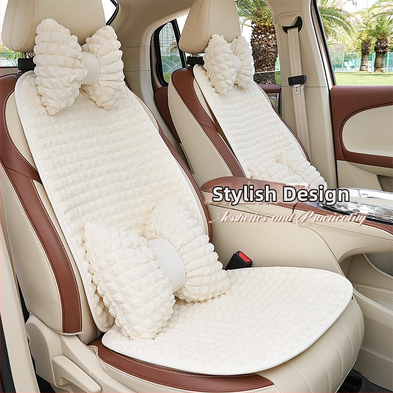 Autosedadlový vankúš, univerzálny pre štyri ročné obdobia, jemný povrch, výplň zo syntetických vlákien, poťah na zadné sedadlo, v jednom kuse