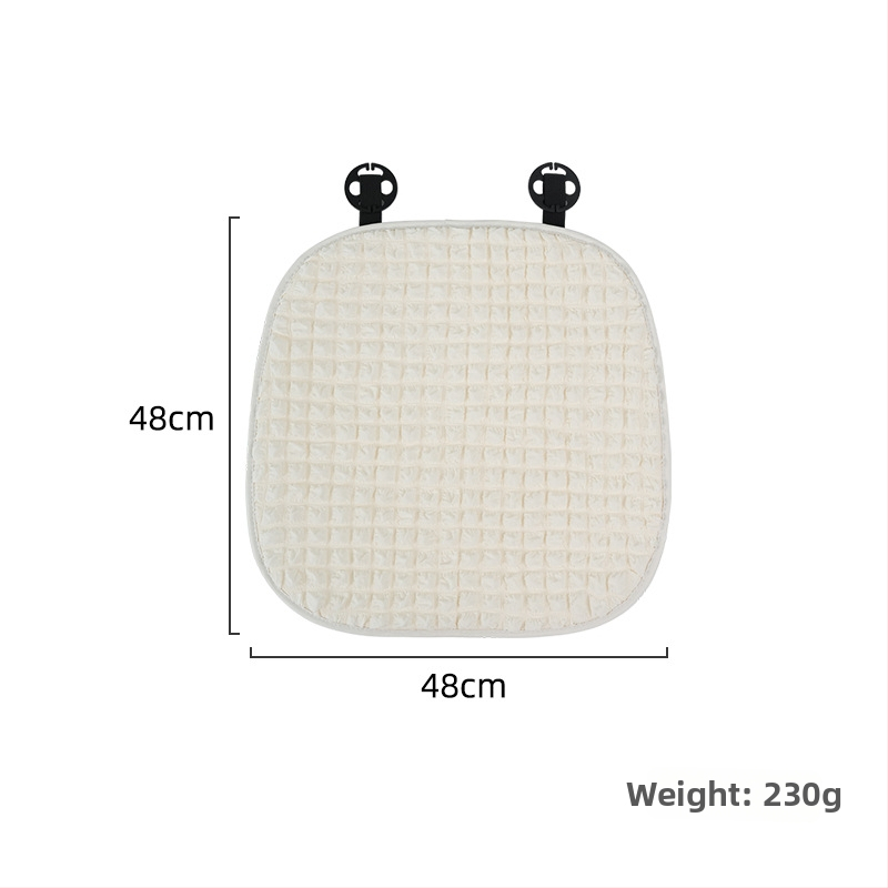 Autosedadlový vankúš, univerzálny pre štyri ročné obdobia, jemný povrch, výplň zo syntetických vlákien, poťah na zadné sedadlo, v jednom kuse