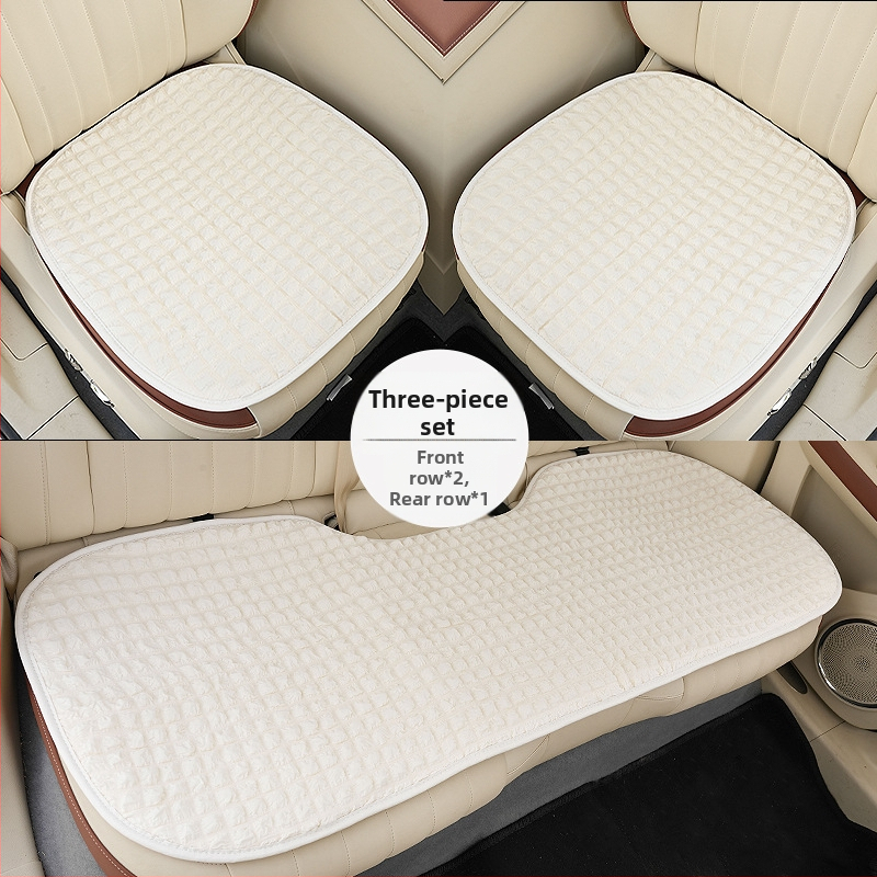 Autosedadlový vankúš, univerzálny pre štyri ročné obdobia, jemný povrch, výplň zo syntetických vlákien, poťah na zadné sedadlo, v jednom kuse