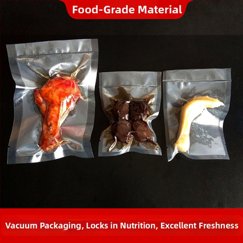 Élelmiszer-vákuum zacskó, pöttyös textúrájú, átlátszó, általános élelmiszer-csomagoláshoz, friss élelmiszerek megőrzésére, Xinjucai márka