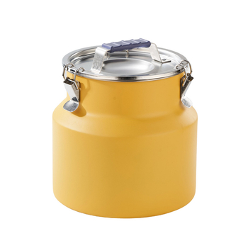 Rozsdamentes acélból készült kör alakú tárolóedény, kapacitás 5L+ — frissességmegőrző tartály, Hongjunda