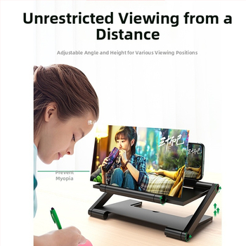 Stojan na fotografovanie zhora pre mobilný telefón – horizontálny a vertikálny ultra ostrý zväčšovač, ABS plast, cyberpunk štýl, vysúvacie uchytenie