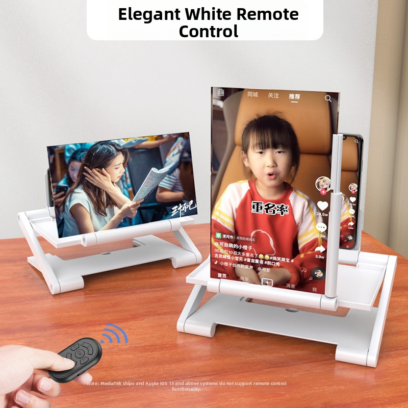 Stojan na fotografovanie zhora pre mobilný telefón – horizontálny a vertikálny ultra ostrý zväčšovač, ABS plast, cyberpunk štýl, vysúvacie uchytenie