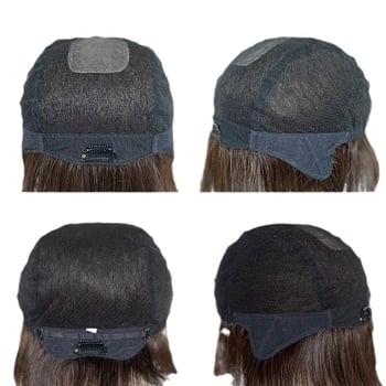 Női paróka – rövid göndör haj, kézzel szőtt, emberi hajból; festhető vagy dauerolható