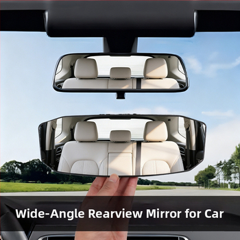 Bymaocar BY-1871 Vnútorné spätné zrkadlo do auta – široký zorný uhol, vysoké rozlíšenie, zakrivené širokoúhle zrkadlo, zrkadlo na pozorovanie dieťaťa na zadnom sedadle