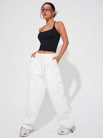 Női gyorsan száradó, seamless kötött anyagú top, szoros fazon, derékig érő hossz