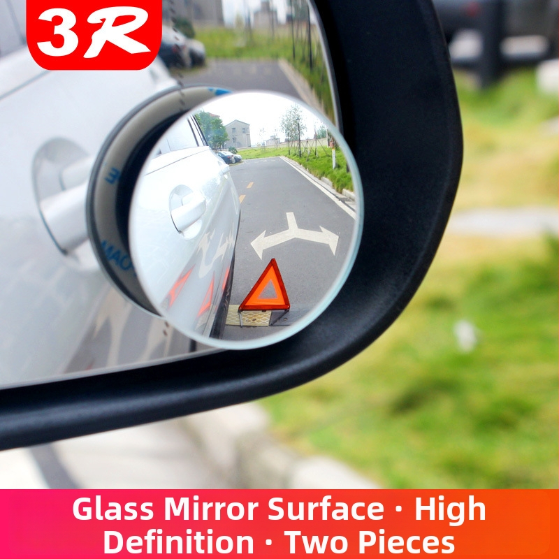 Oglindă retrovizoare auto rotundă mică – 360° unghi mort, reflexie HD