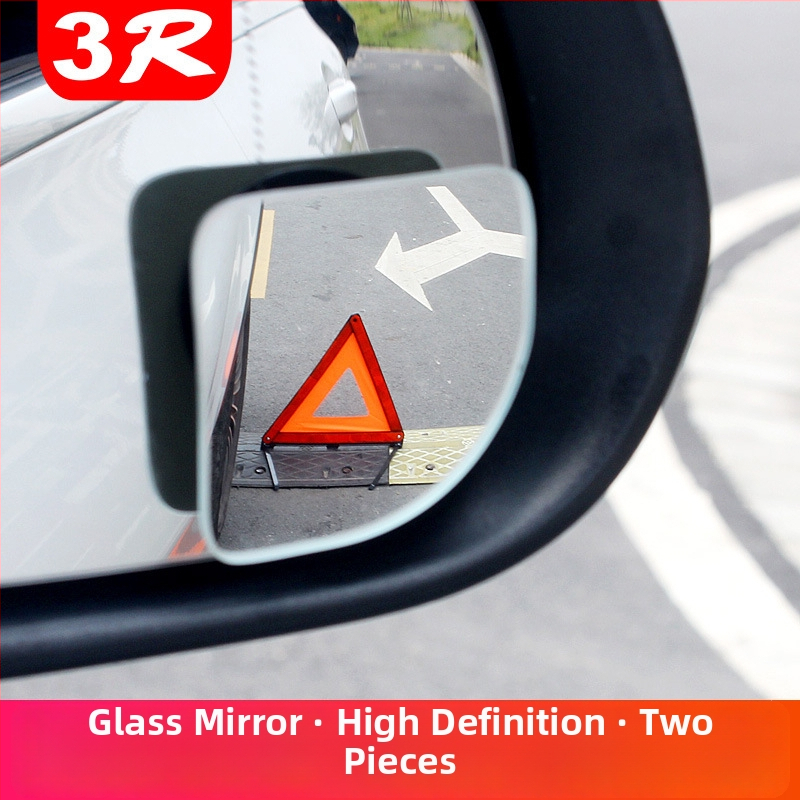 Oglindă retrovizoare auto rotundă mică – 360° unghi mort, reflexie HD