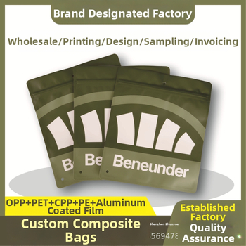 OPP+PET+PE kompozitna vrećica za odjeću i šešire s automatskim zatvaranjem, dvostruka debljina 20–40 μm