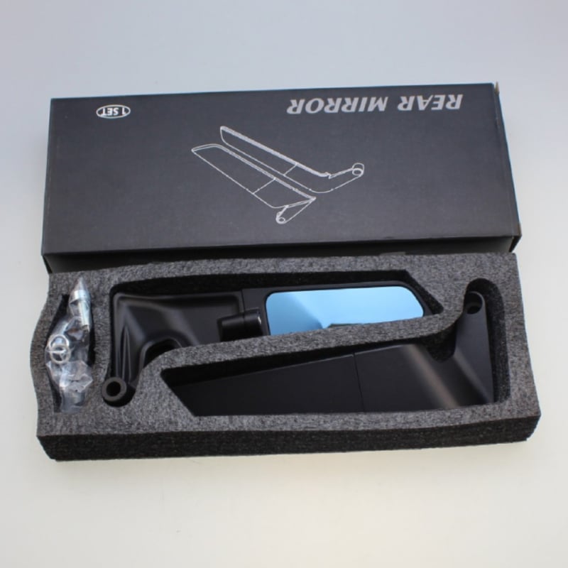 Motorkerékpár visszapillantó tükör állítható többirányú HD tükröződésű felülettel, alumniumötvözet, Qixing márka, származási hely: Wenzhou, erős ütésállóság, városi közlekedésre