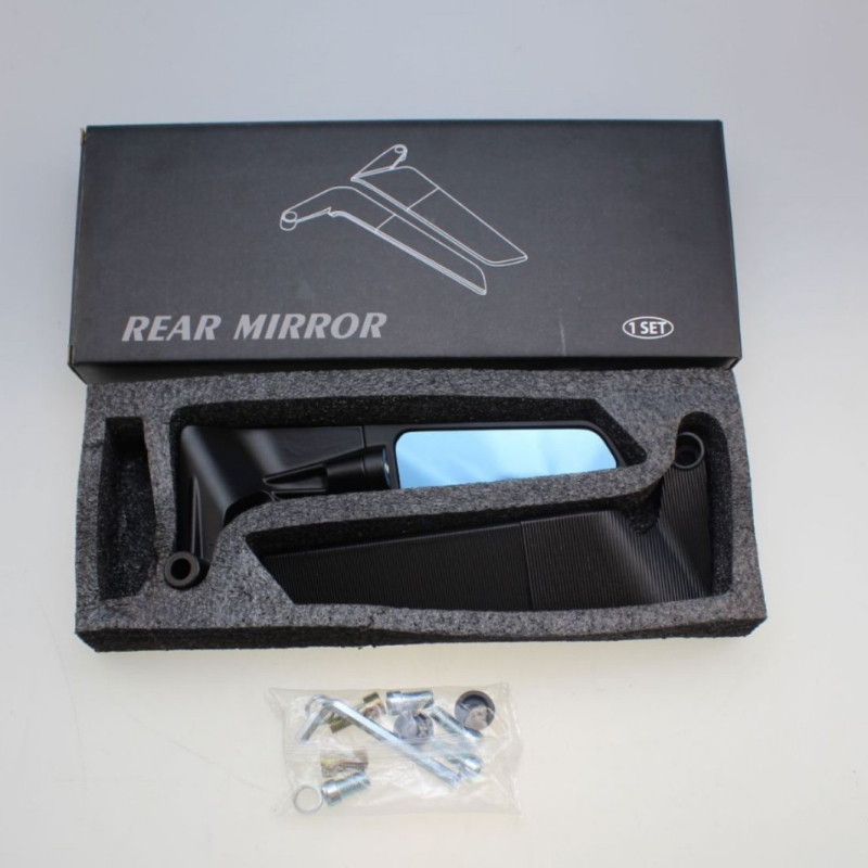 Motorkerékpár visszapillantó tükör állítható többirányú HD tükröződésű felülettel, alumniumötvözet, Qixing márka, származási hely: Wenzhou, erős ütésállóság, városi közlekedésre