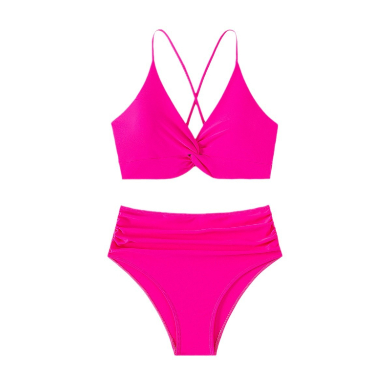 Női bikini szett, magas derekú, kötős fazon, hátul nyitott (nailon anyag)