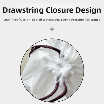 Torba za pohranu s vezicom u motivu medvjedića, dvostruka konstrukcija, mat završna obrada, za cipele, odjeću i kozmetiku za putovanja