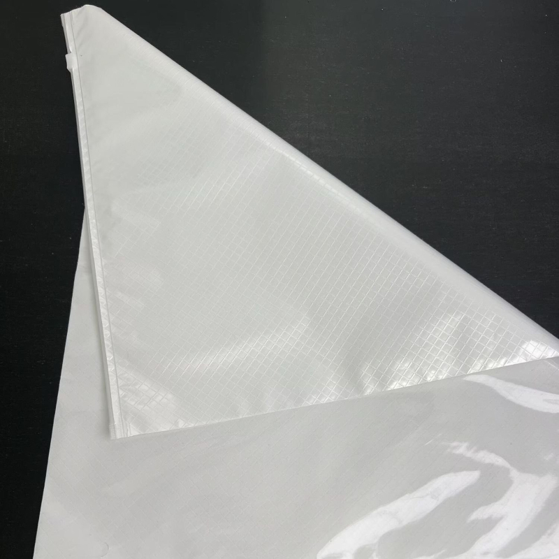 Torba za pakiranje odjeće s kariranim uzorkom, prozračni zatvarač, PE plastika, dvostruki sloj debljine 10