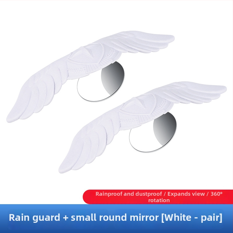 MS spätné zrkadlo pre auto s ochranou proti dažďu, malé kruhové zrkadlo, integrovaný reflektor, zrkadlo pre slepé miesta