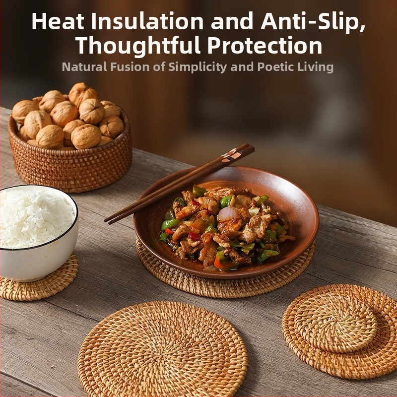 Ratan izolacijska podloga — Marka Friendly; Materijal: drvo; Kod proizvoda: Qtgrd-001; Stil: rural; Uvedeno 2017. jeseni