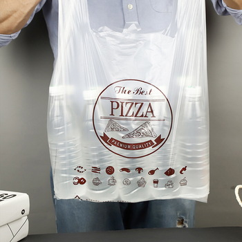 Jednokratne vrećice za pakiranje pizze, vrećice za dostavu od 9 inča, plastične vrećice za pakiranje i pečenje, torbice s ručkom, na skladištu, na veliko