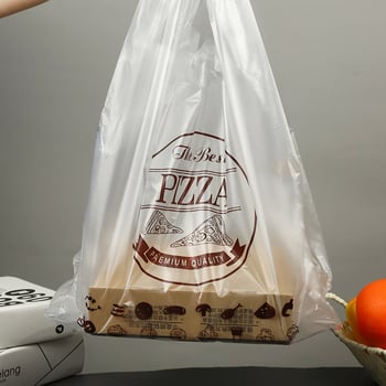 Jednokratne vrećice za pakiranje pizze, vrećice za dostavu od 9 inča, plastične vrećice za pakiranje i pečenje, torbice s ručkom, na skladištu, na veliko