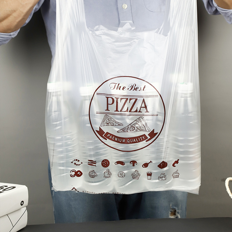 Jednokratne vrećice za pakiranje pizze, vrećice za dostavu od 9 inča, plastične vrećice za pakiranje i pečenje, torbice s ručkom, na skladištu, na veliko