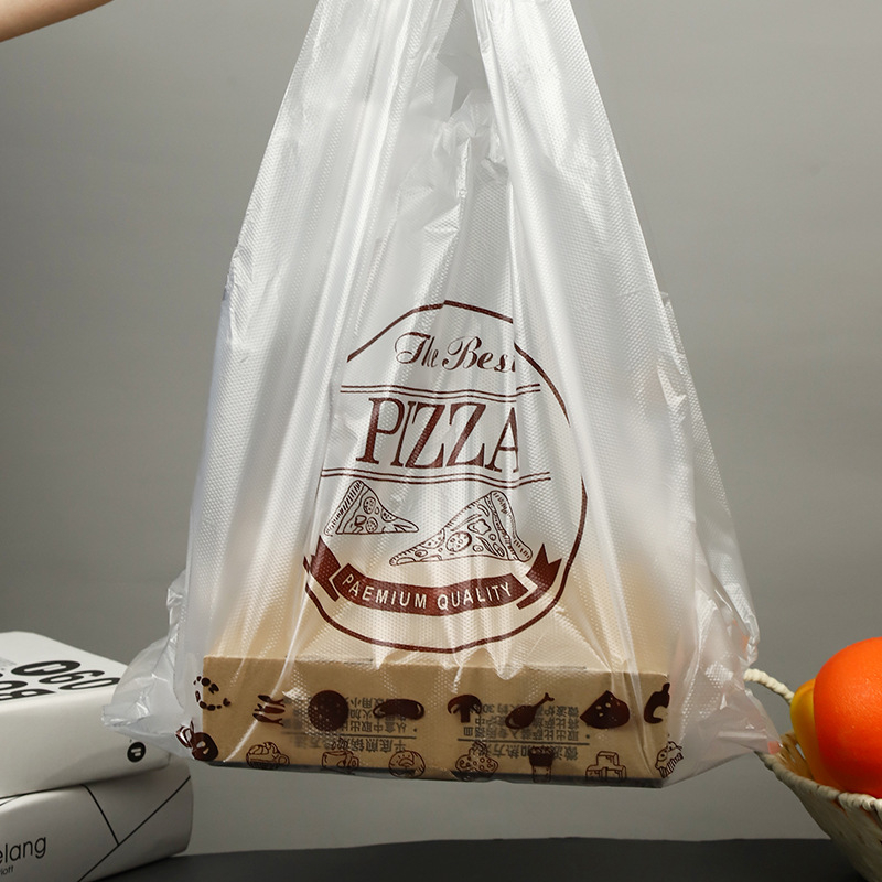 Jednokratne vrećice za pakiranje pizze, vrećice za dostavu od 9 inča, plastične vrećice za pakiranje i pečenje, torbice s ručkom, na skladištu, na veliko