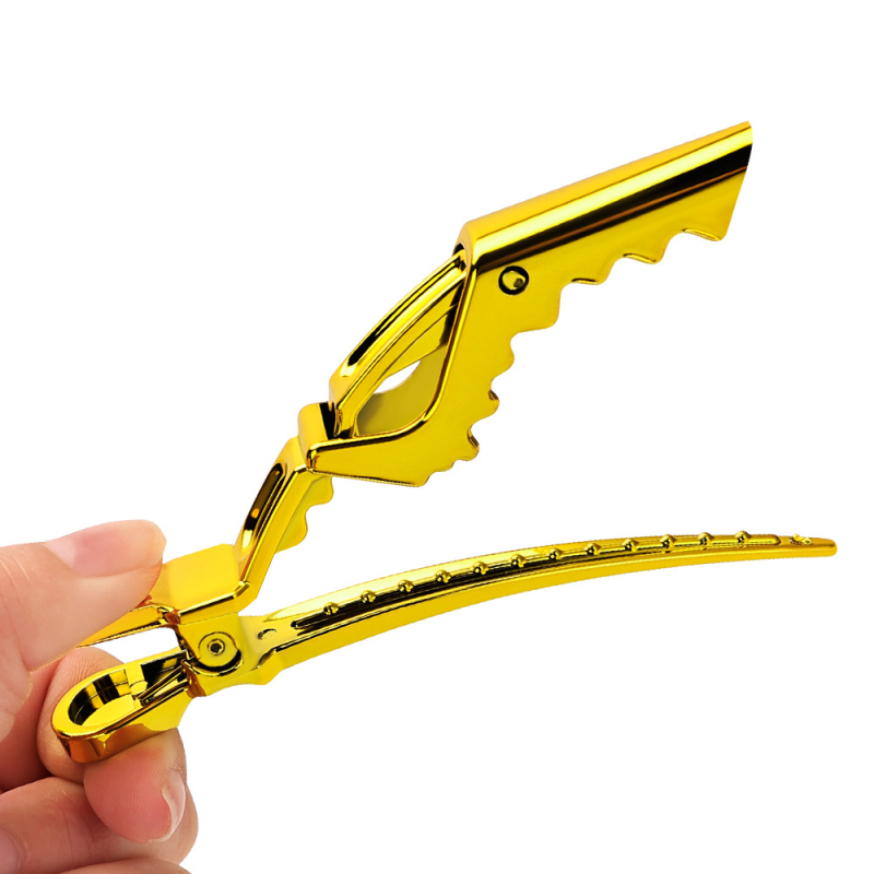 Klip za kosu s dugim nosom, elektroplatirani završni sloj za stiliziranje (hvatanje kose, 10 g)