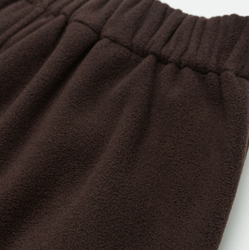 Muške hlače za jesen za outdoor s fleksom i zatvaračem, panelna konstrukcija - opušten, straight kroj, srednji obim struka, 100% poliester fleece