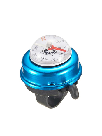 Zvonac za bicikl s kompasom za planinski bicikl, aluminijska legura, marka VXM, model Compass Bell Mountain Bike, prilagodljiv