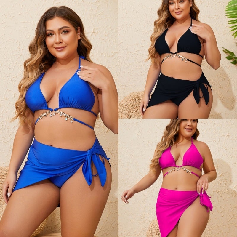 Bikini set s umetkom za grudi; najlon 80%; podstava poliester 80%; težina 200 g; brzo sušenje