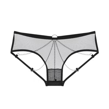 Long Night seksi donje rublje s zvončićima i metalnom lancem, otvoreni prednji dio, poliestersko vlakno 90–95%