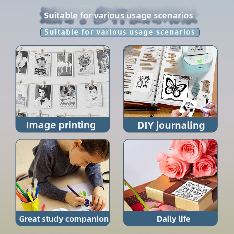 D21 Bluetooth prijenosni pisač naljepnica, termalno tiskanje, format 48 mm, kapacitet papira 57 mm, podrška Android i iOS