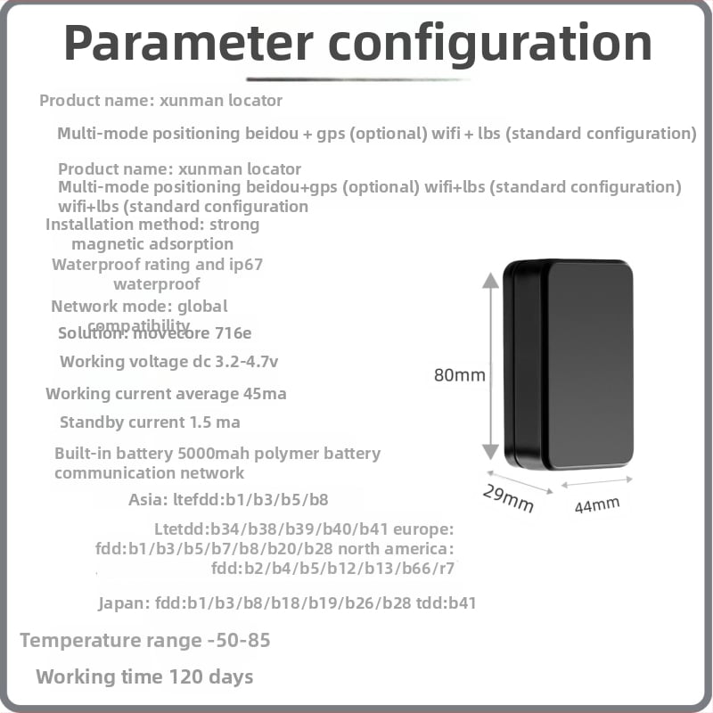 Tracker GPS pentru animale de companie, 4G, precizie GPS 5 m, IP67, baterie 15 zile, mai multe moduri de alarmă